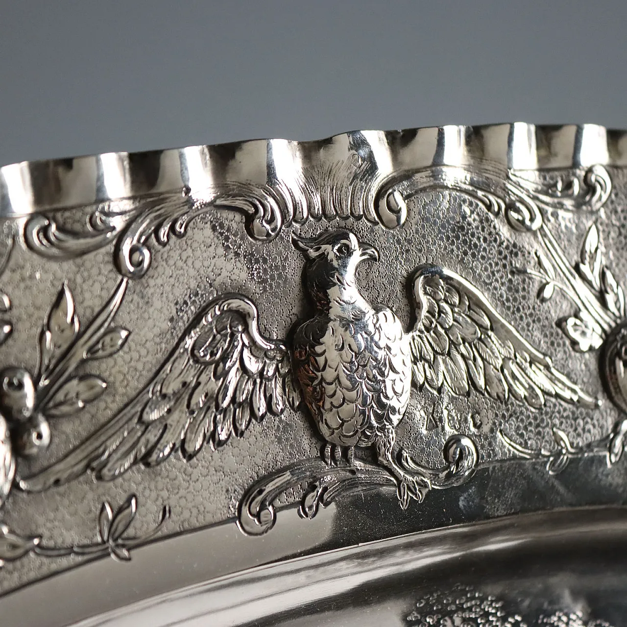 Silver tray, Paris manufacture, 20th century 6