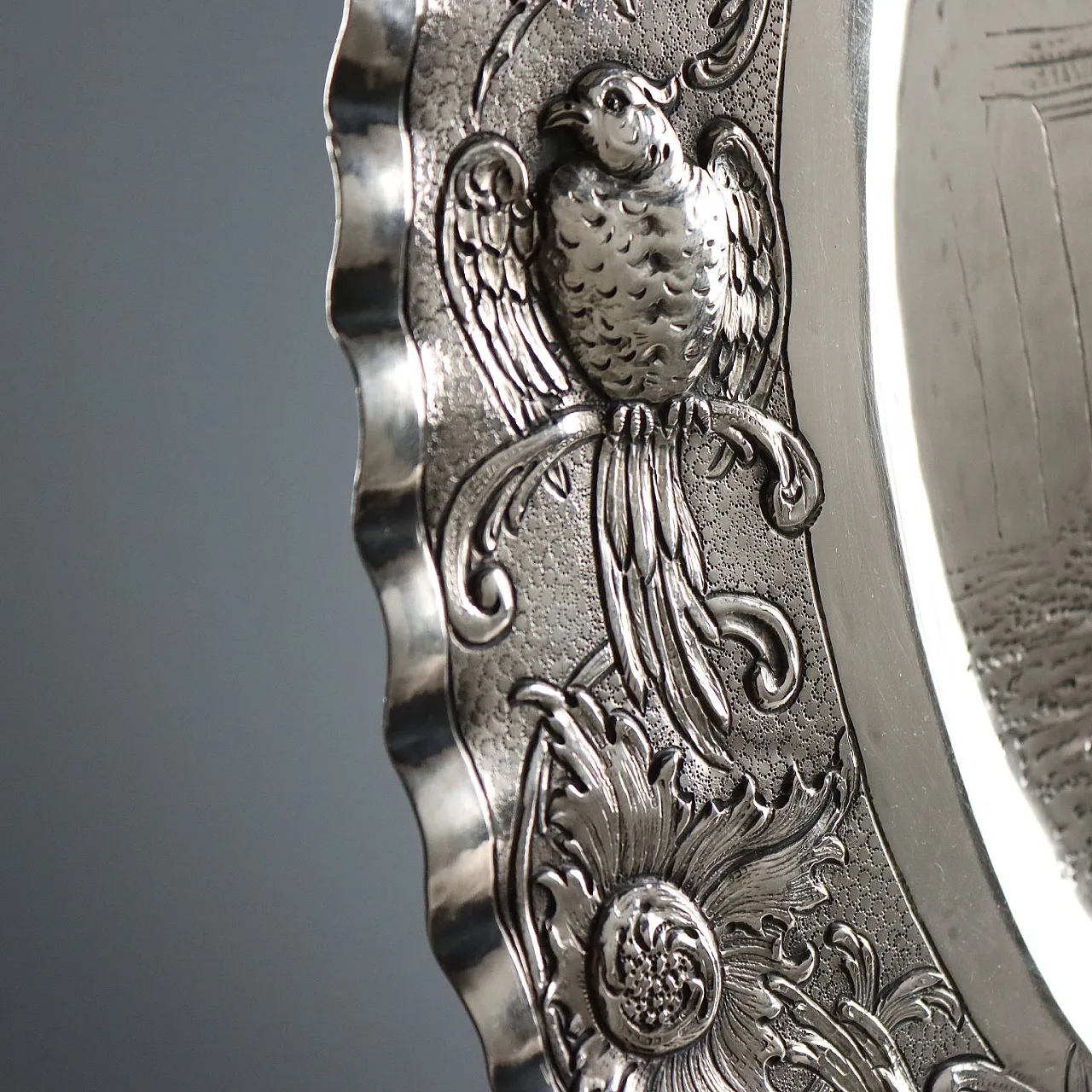 Silver tray, Paris manufacture, 20th century 7