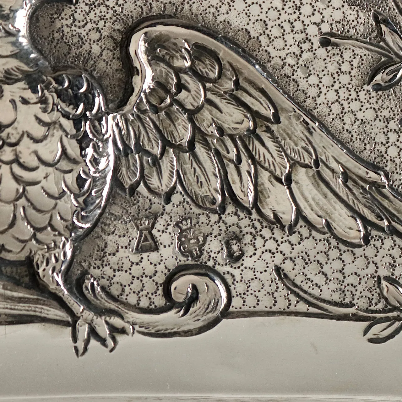 Silver tray, Paris manufacture, 20th century 9