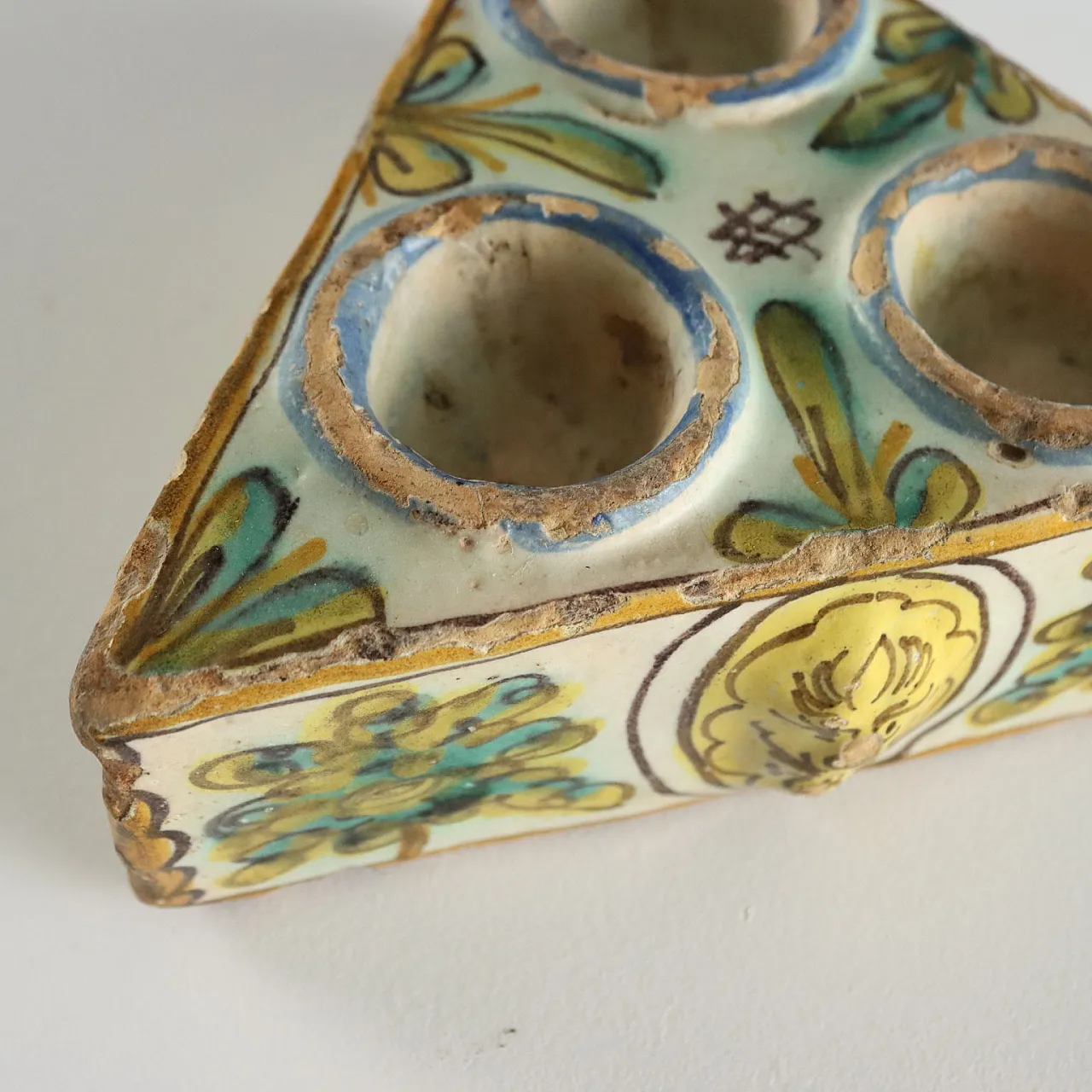 Spice rack in polychrome majolica, 18th century 5