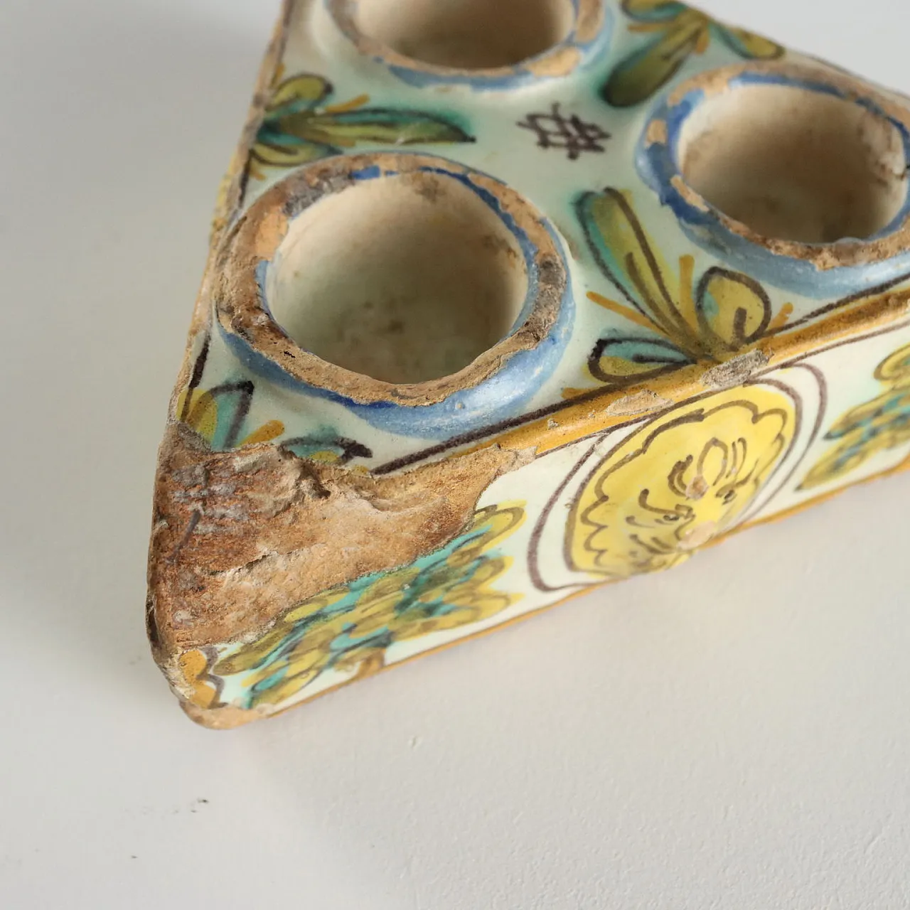 Spice rack in polychrome majolica, 18th century 6