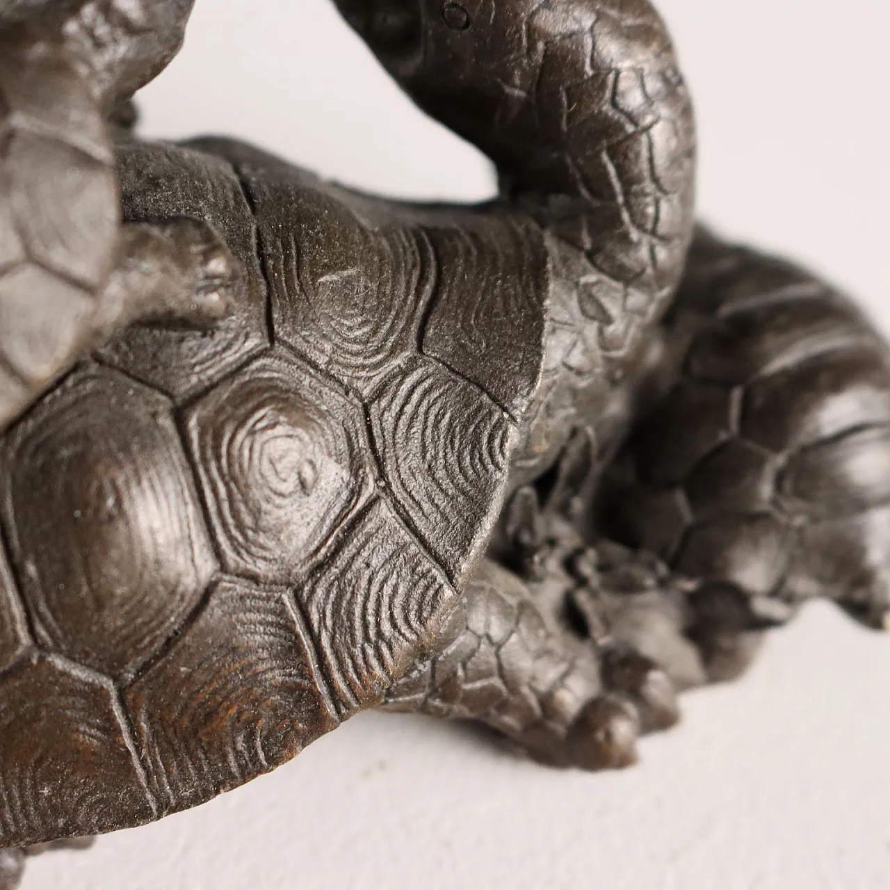 4 Bronze turtles sculptures, 20th century 9