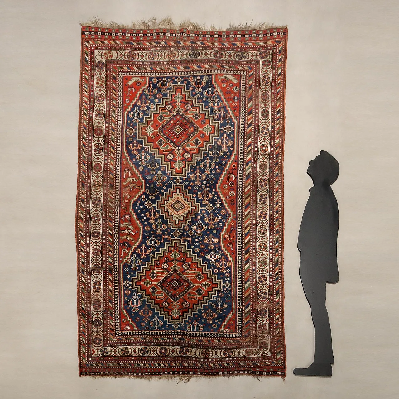 Afshar rug in cotton and wool, 20th century 2