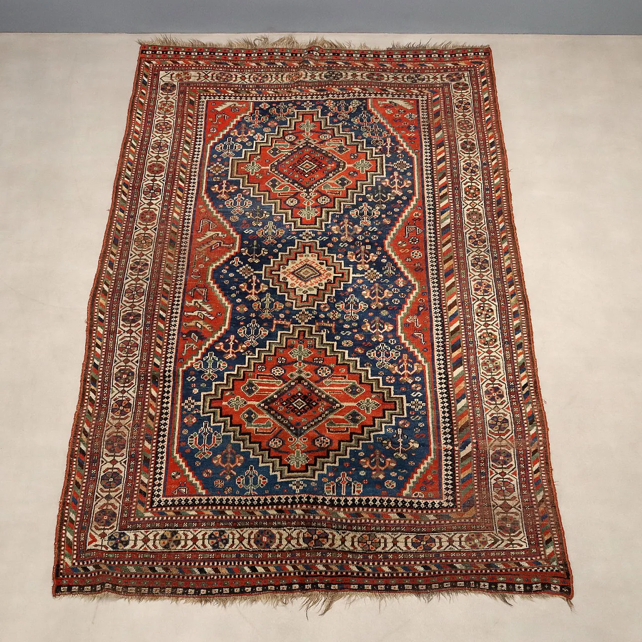 Afshar rug in cotton and wool, 20th century 3