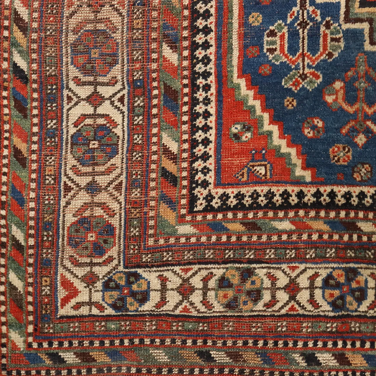 Afshar rug in cotton and wool, 20th century 5