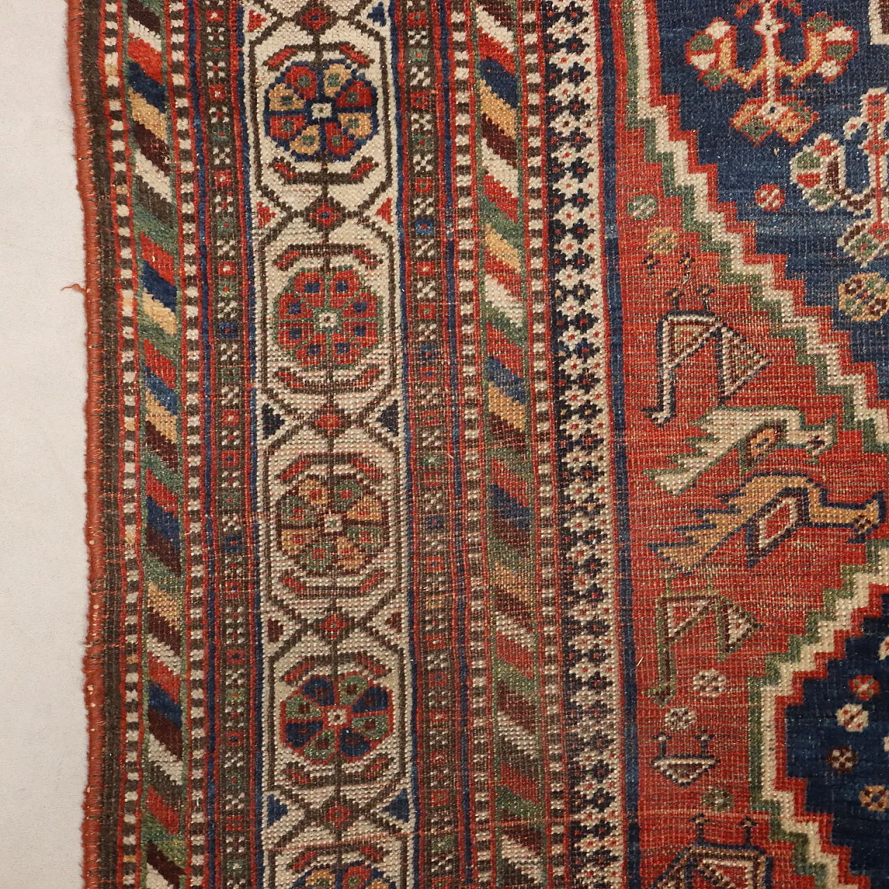 Afshar rug in cotton and wool, 20th century 6