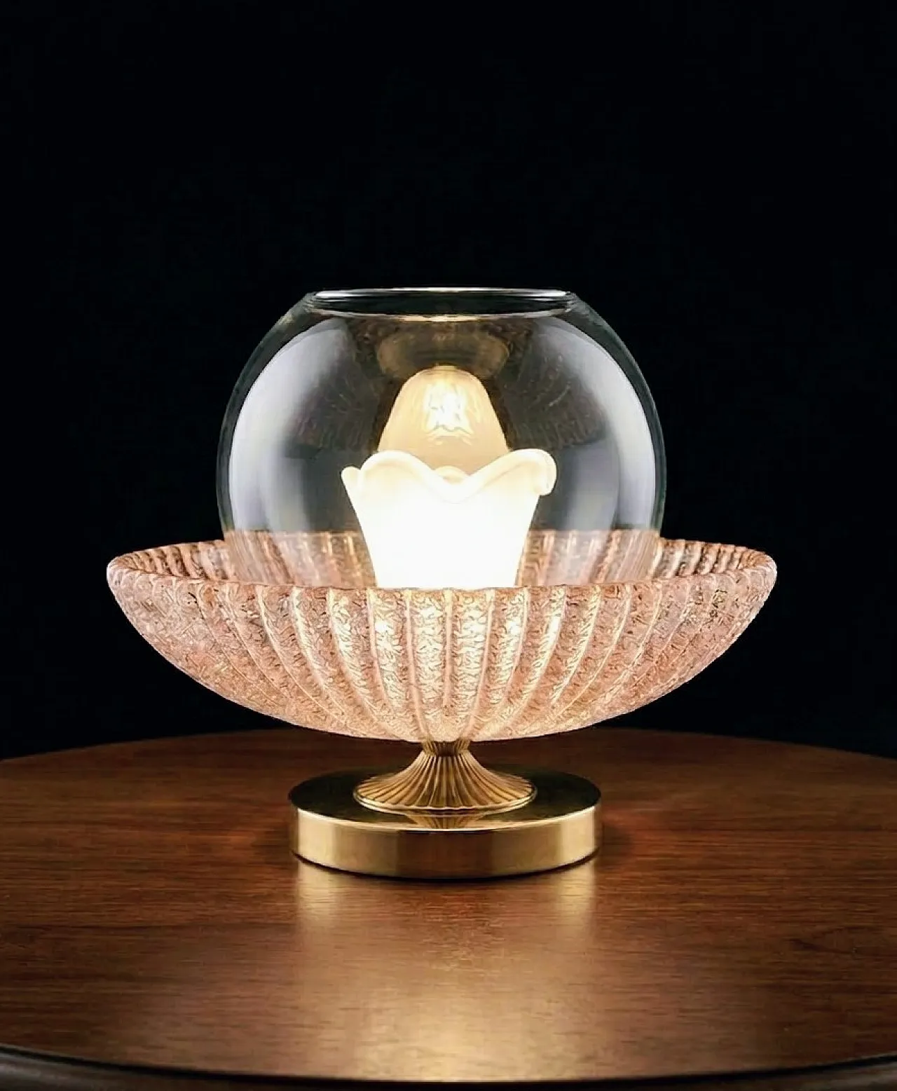 Murano glass table lamp, 70s 1