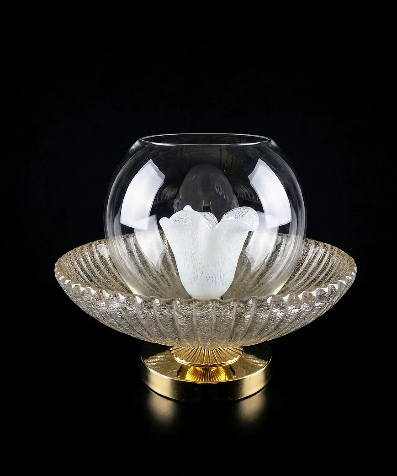Murano glass table lamp, 70s 2