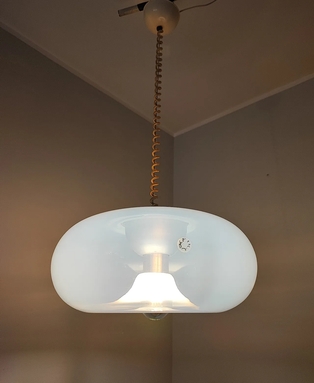 Medusa pendant lamp di Carlo Nason per Leucos, 70s 5