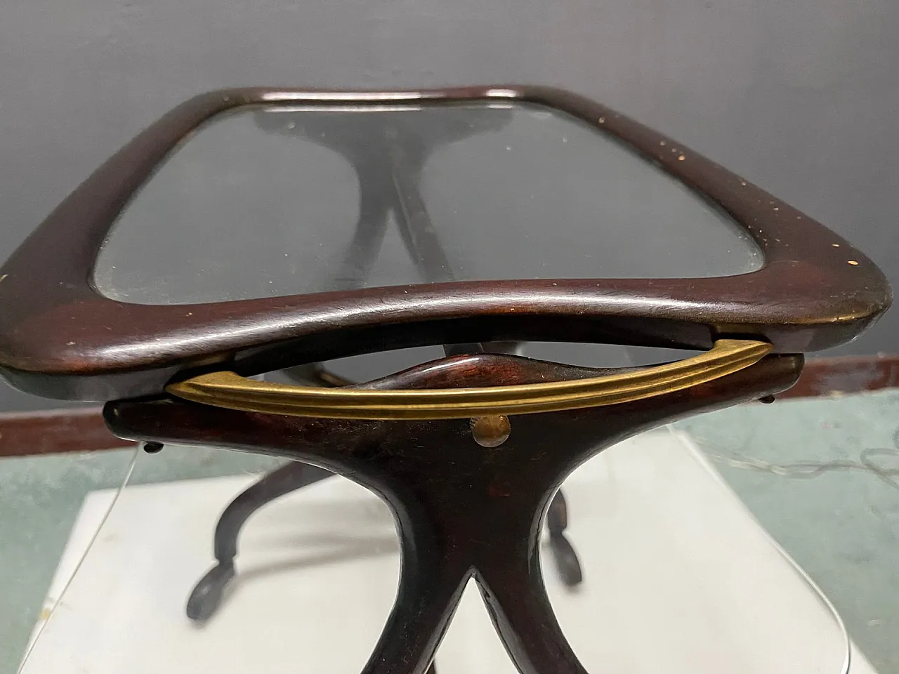 Portariviste con rotelle di Cesare Lacca per Cassina, anni '50 3