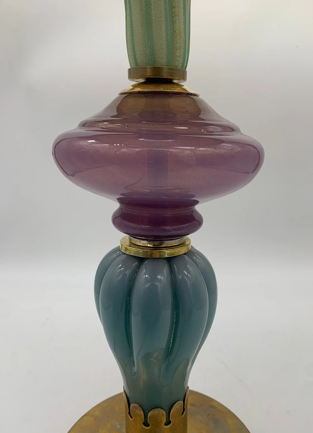 Lampada da tavolo in vetro stile classico, anni '60 2