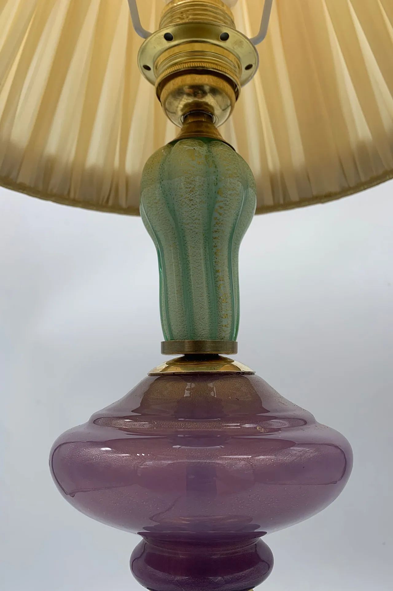 Lampada da tavolo in vetro stile classico, anni '60 3