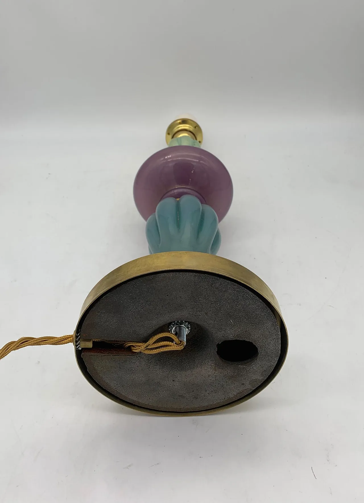 Lampada da tavolo in vetro stile classico, anni '60 5