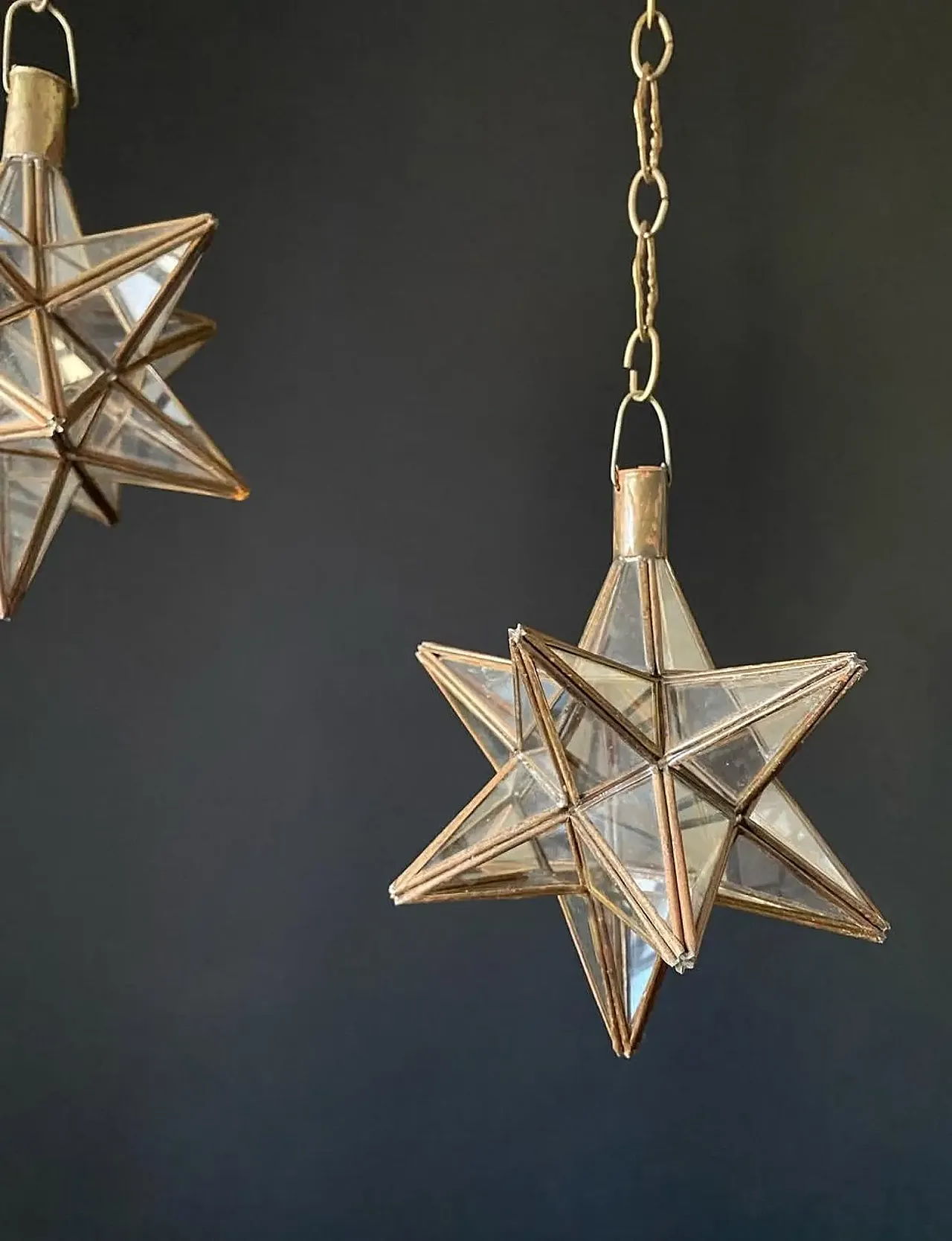 Pair of star lights, 1960s 2