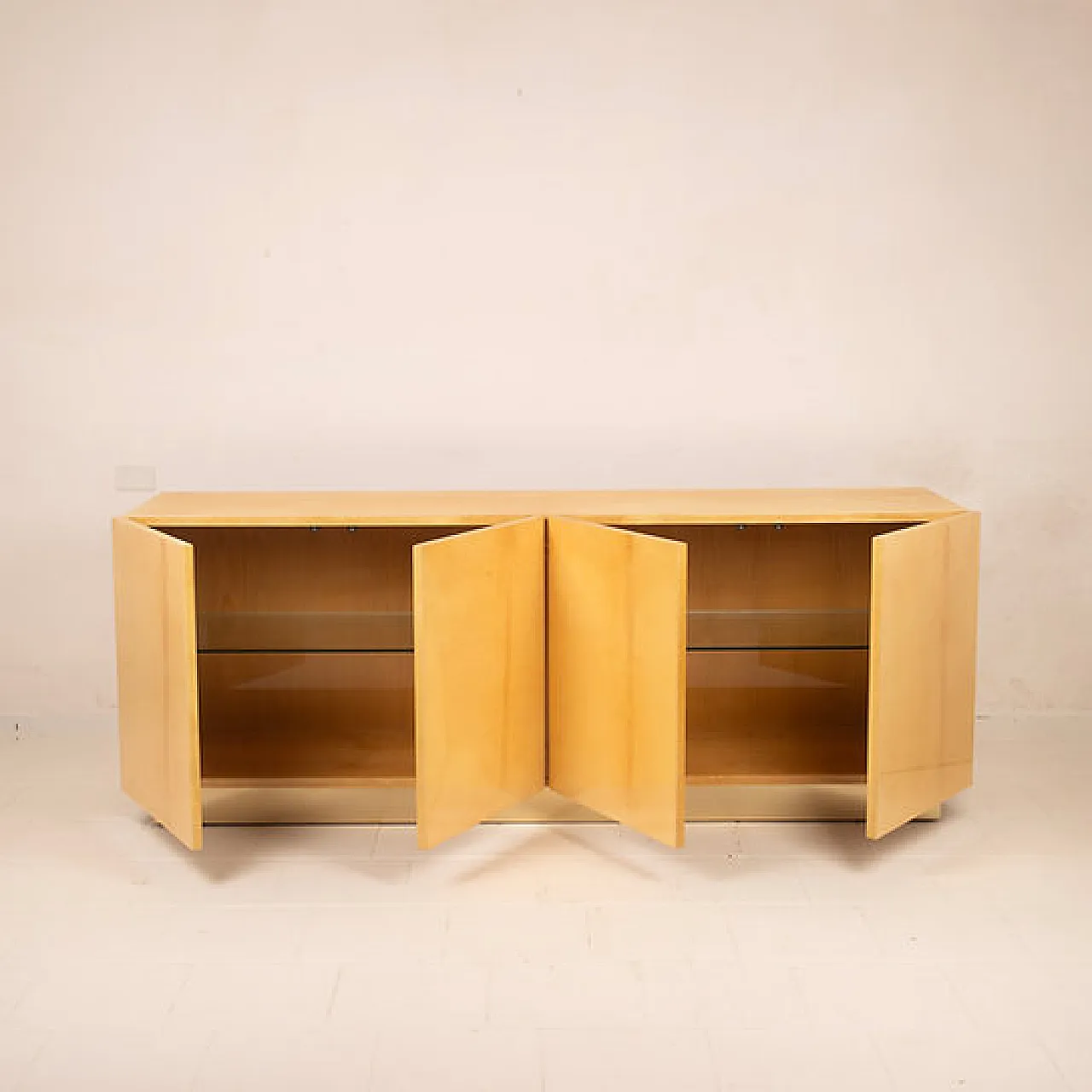 Giorgio Tura parchment and brass sideboard for Tura Milano, 1970s 8