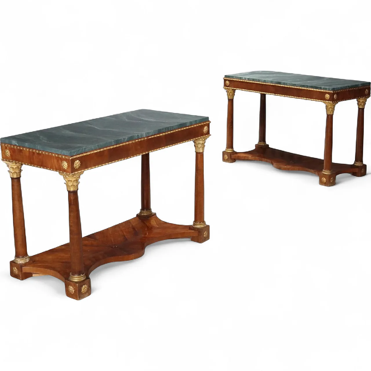 Pair of Empire consoles, 19th century 11