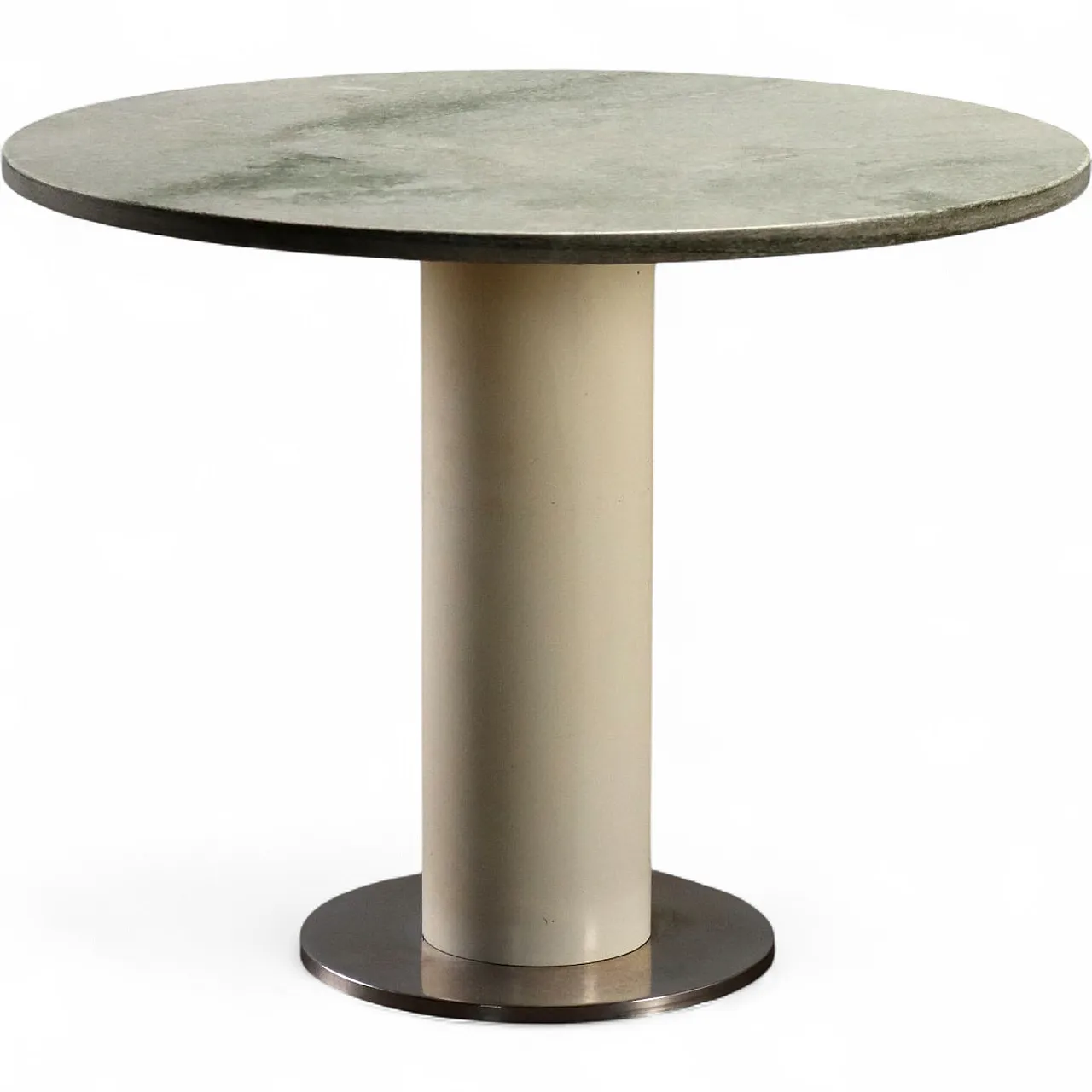 Modern table in marble and metal, late 20th century 10