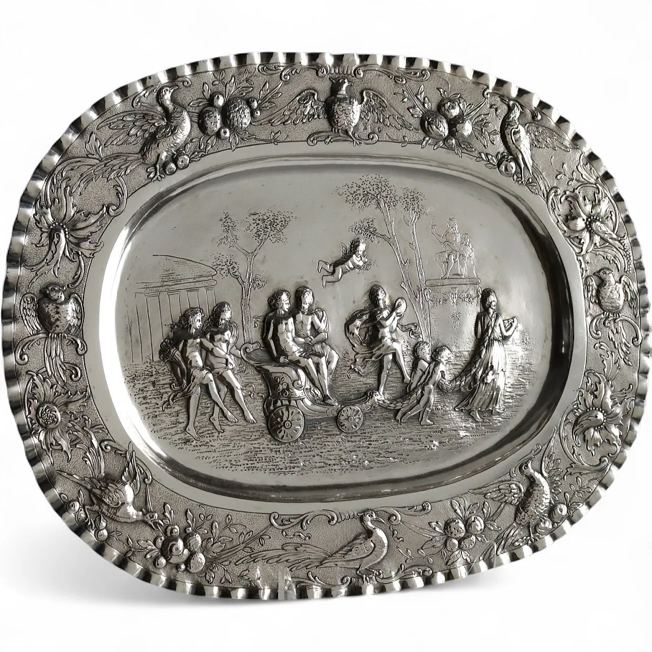 Silver tray, Paris manufacture, 20th century 11