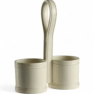 Earthenware bottle holder, 19th century