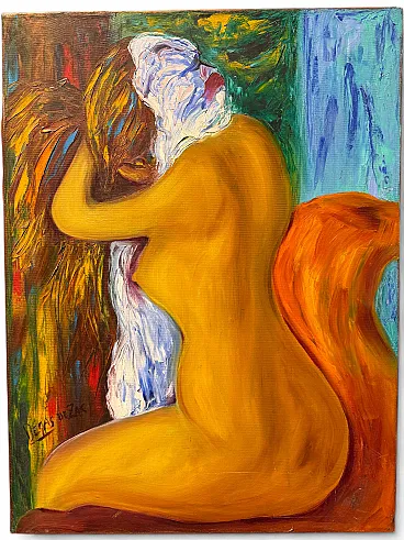 Gianfranco Zaccagnino, Woman drying herself, early 20th century