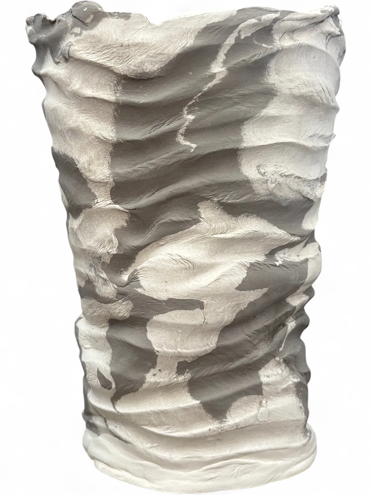 Two-tone sculptural vase Mineral fault by Alessandra Angoli, 2000s 6