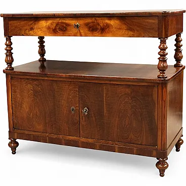 Credenza Luigi Filippo in noce, '800