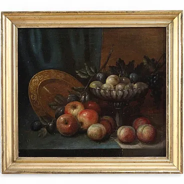 Still life, oil on canvas, mid-18th century