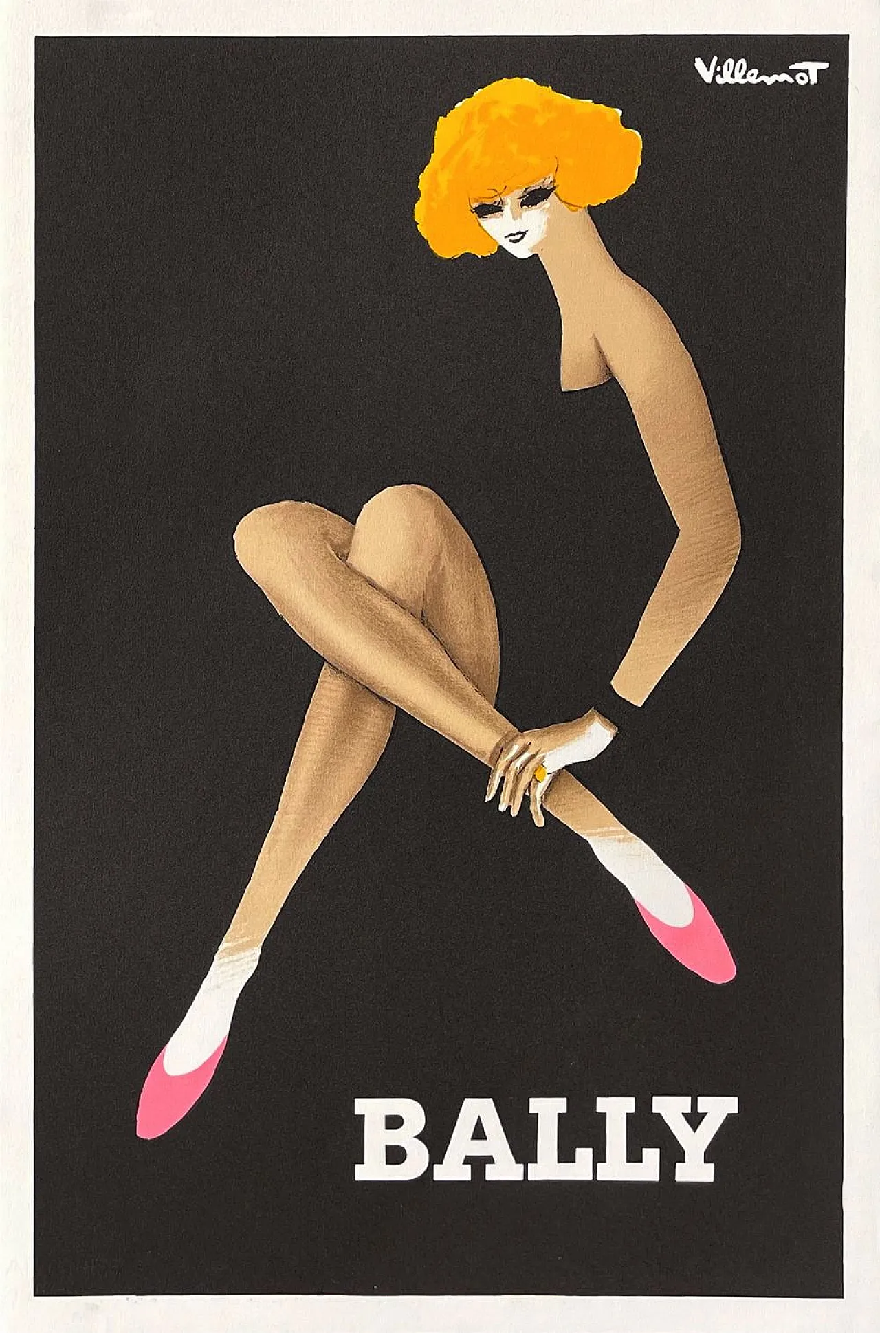 Bernard VILLEMOT locandina Bally 1982 1