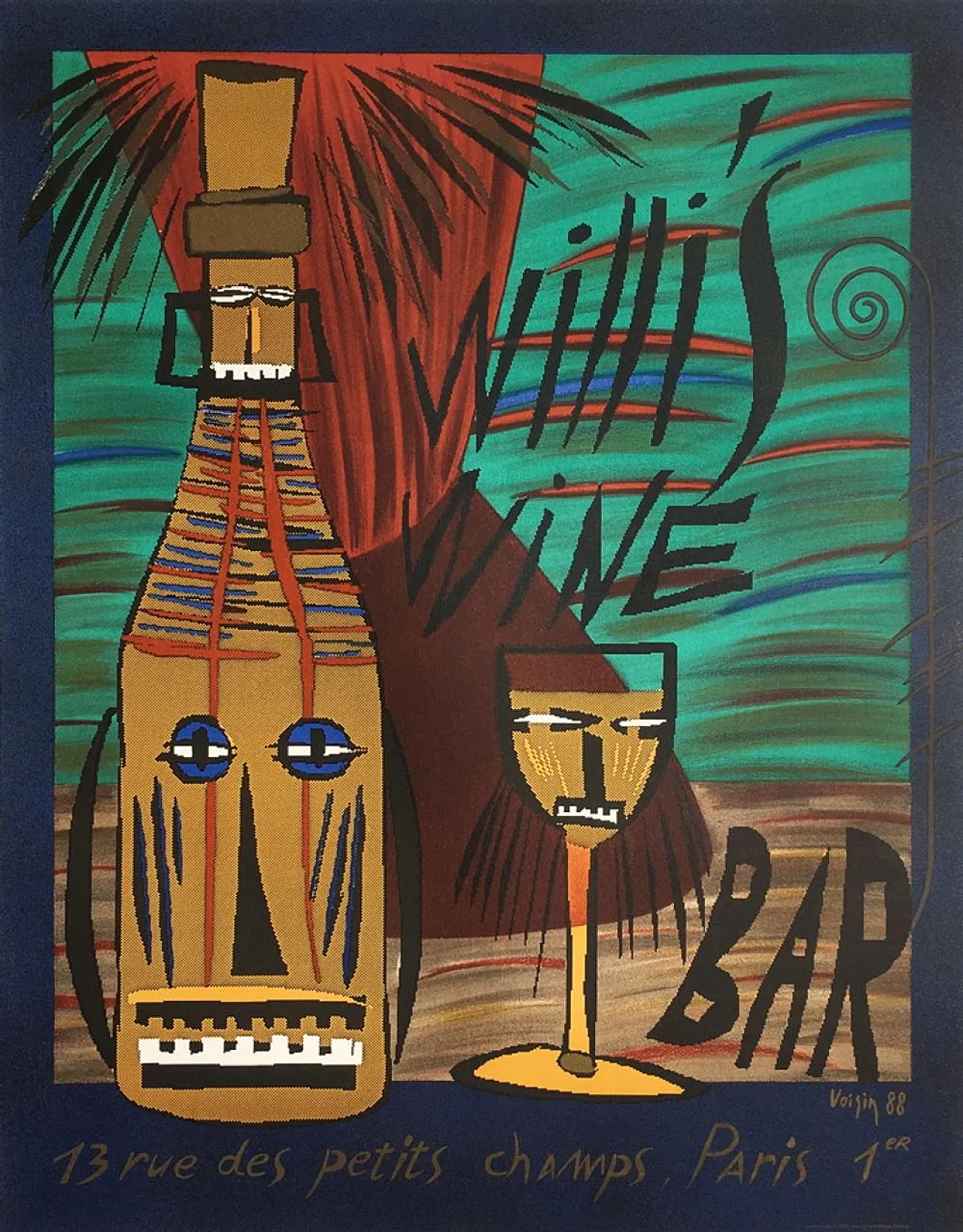 WILLI'S WINE BAR Poster 1988 - Voisin François 1988 1