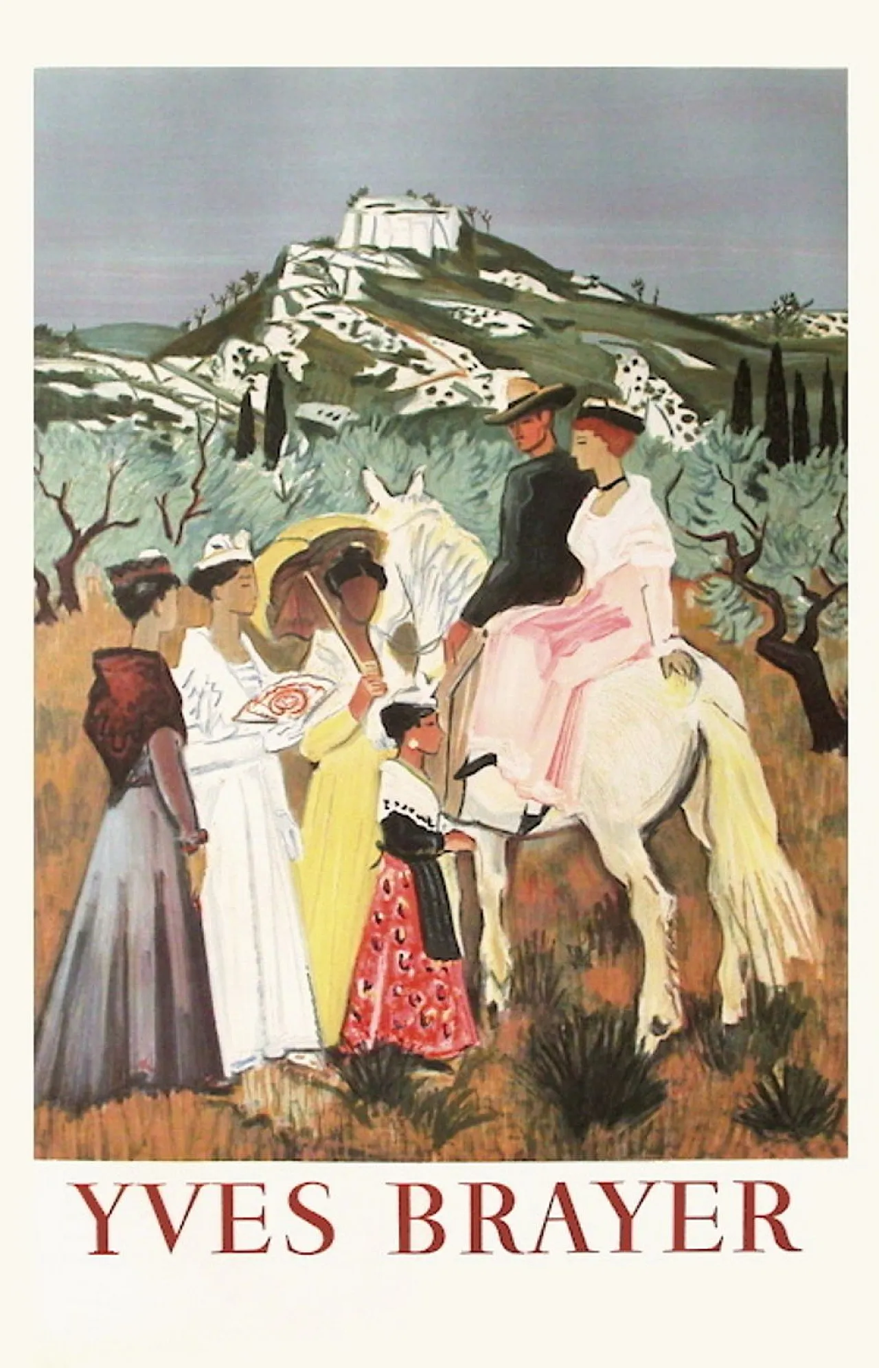 Yves BRAYER Poster Expo 62 -  Arlésienne et gardians en Provence 1962 1