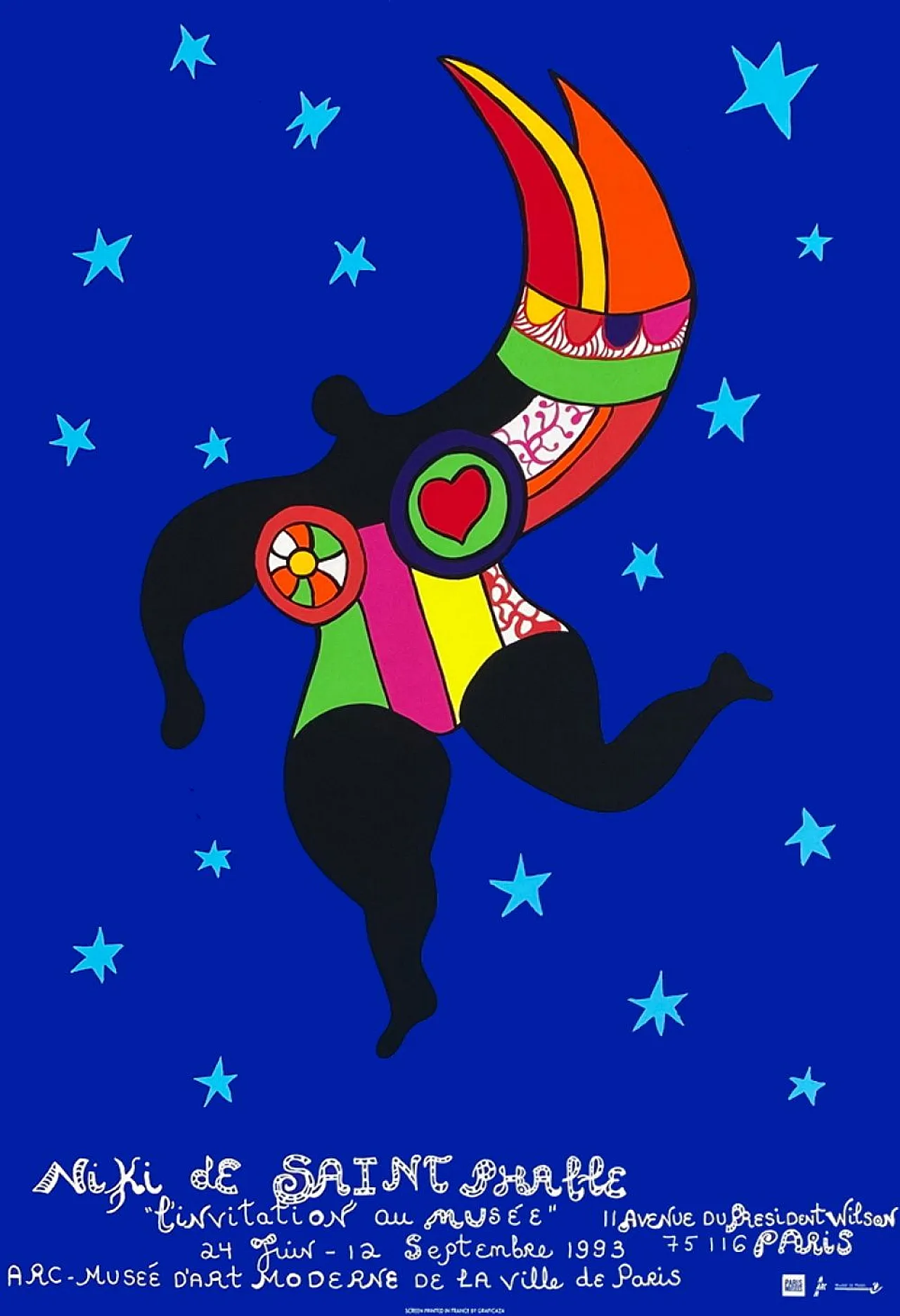 Niki DE SAINT PHALLE Poster Expo 93 - L'invitation au Musée 1993 1
