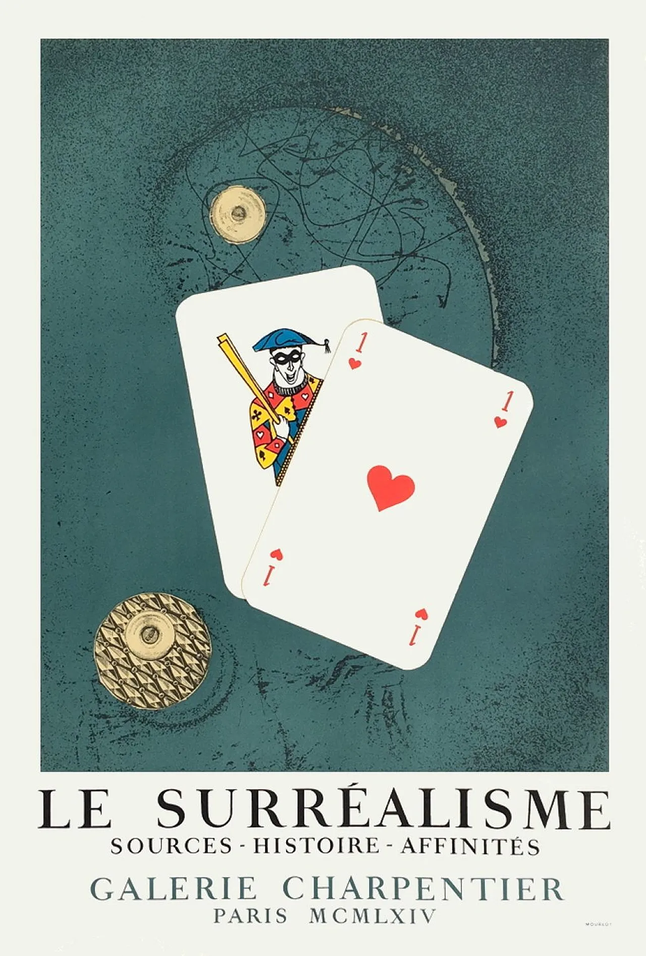 Max ERNST Poster Expo 64 - Galerie Charpentier 1964 1