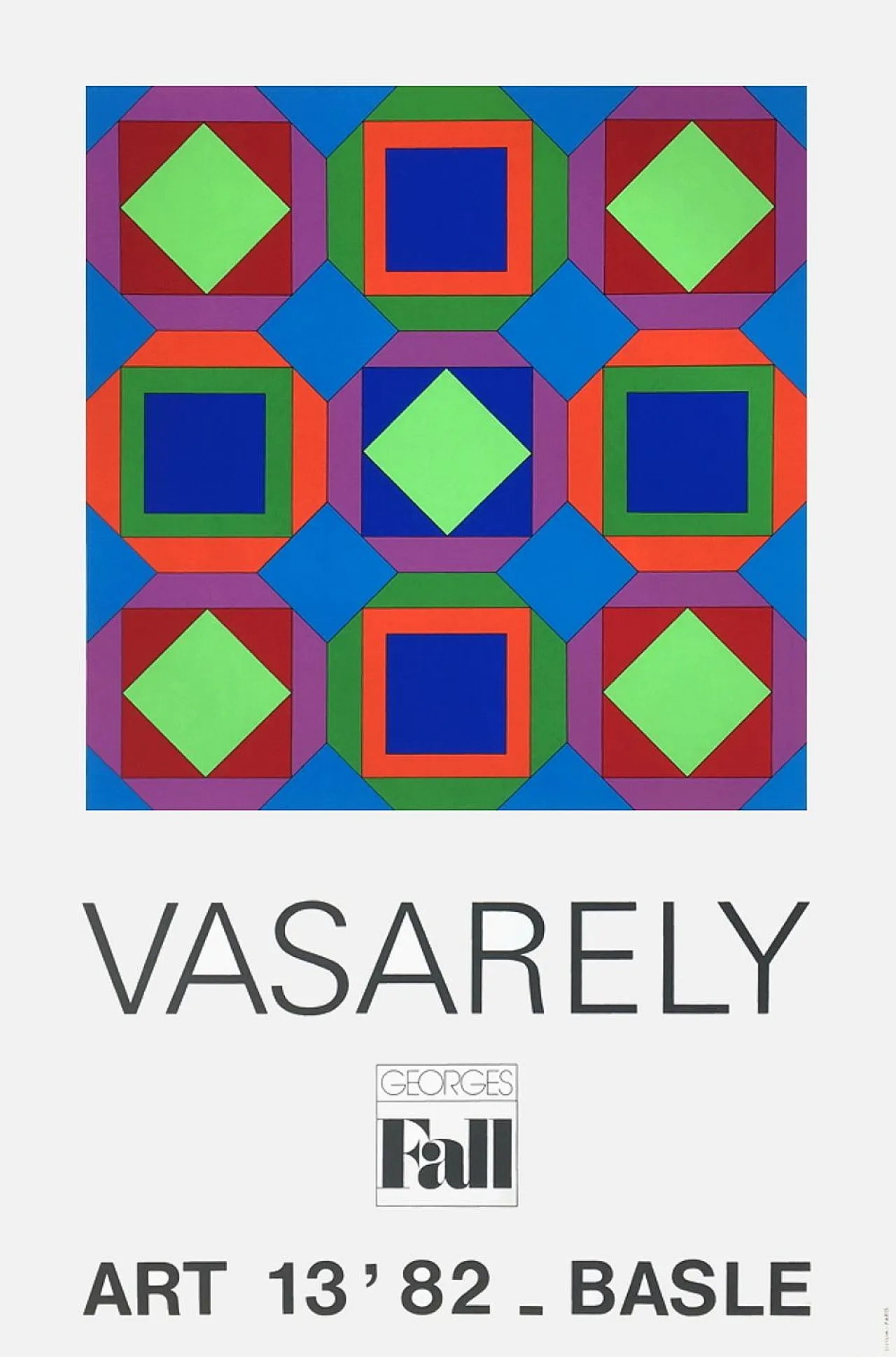 Victor VASARELY Poster Expo 82 - Art Basel 82  1982 3
