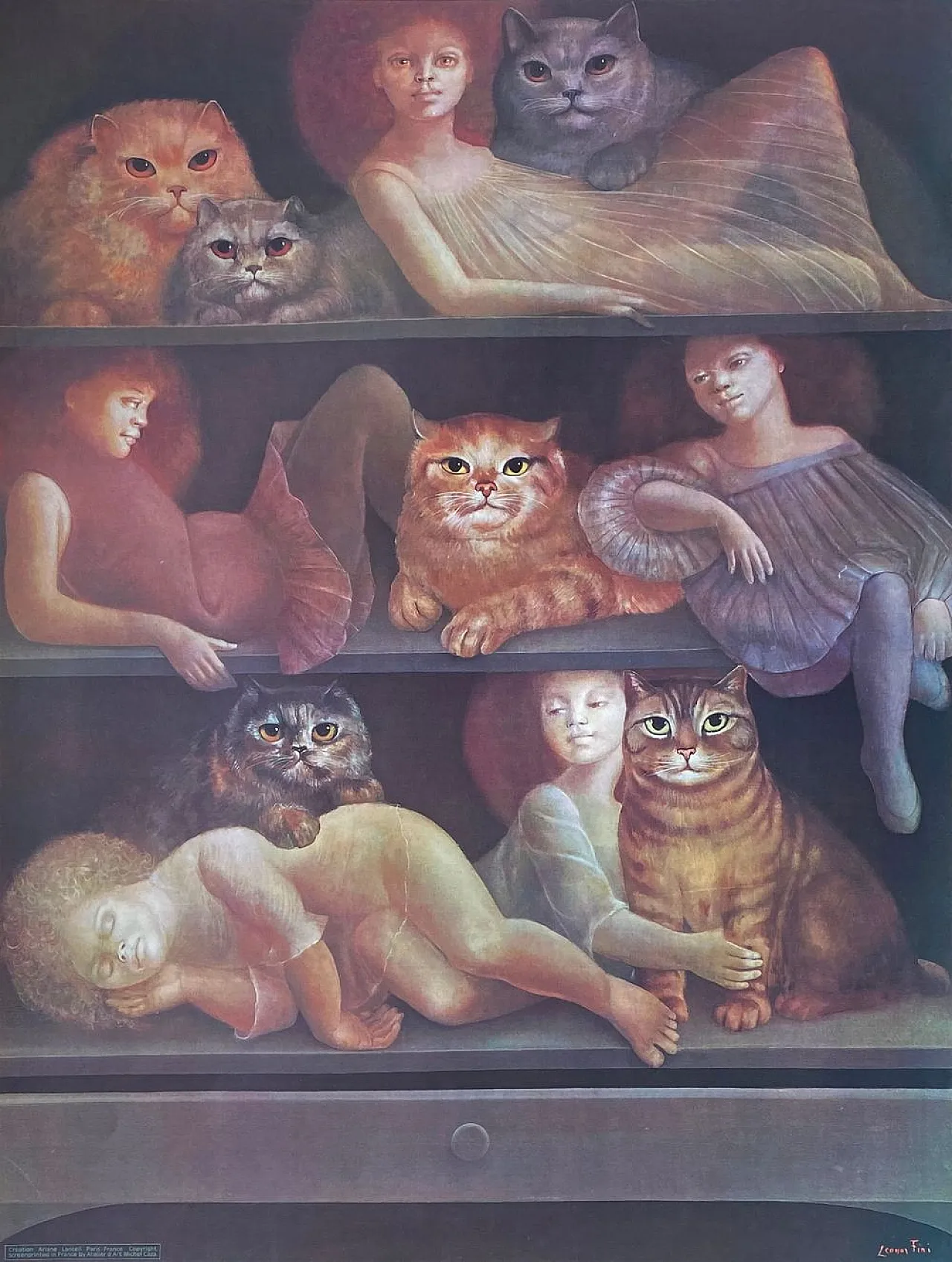 Leonor FINI poster Dimanche après-midi 1980 2