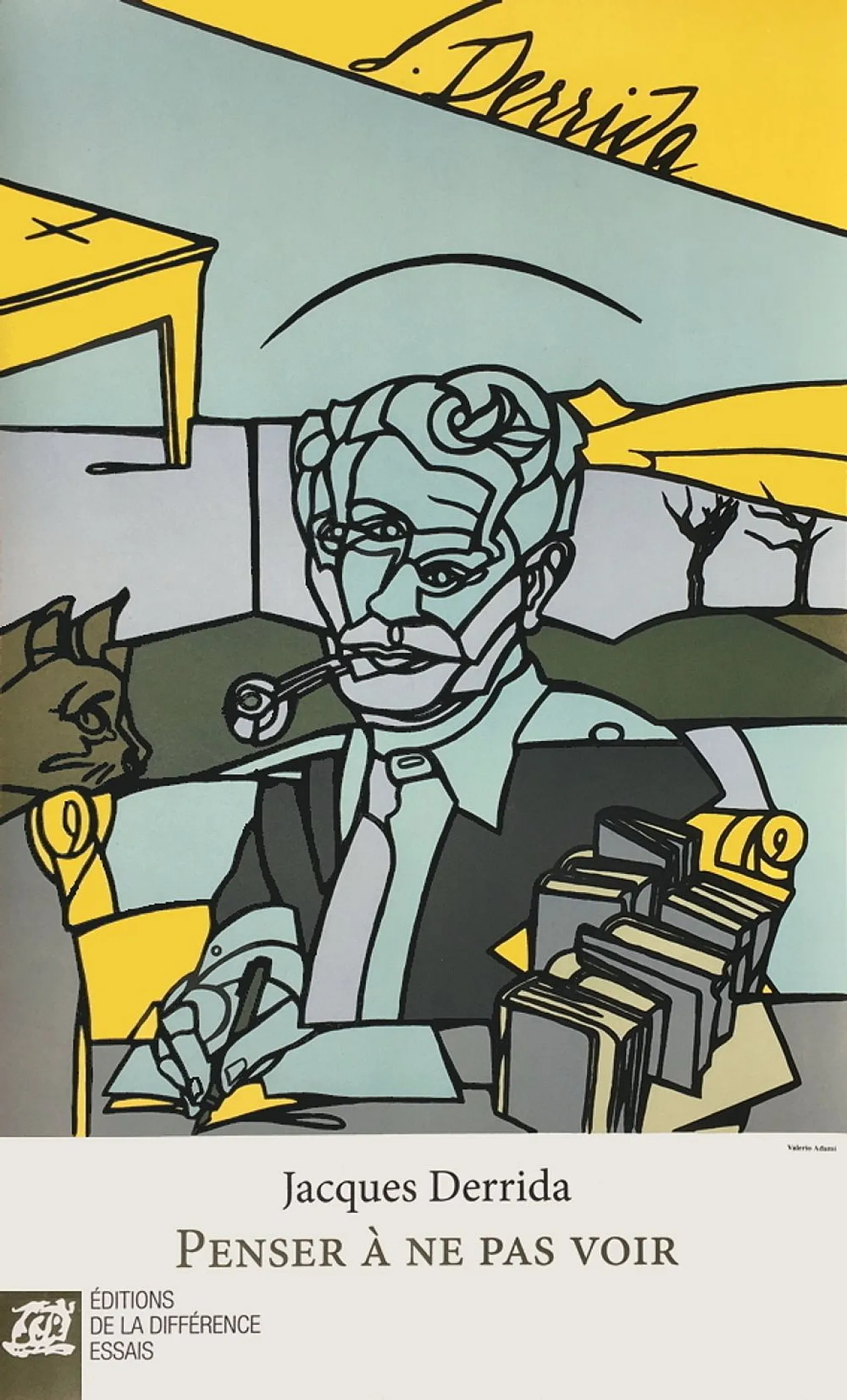 Valério ADAMI Poster Jacques Derrida 2004 1