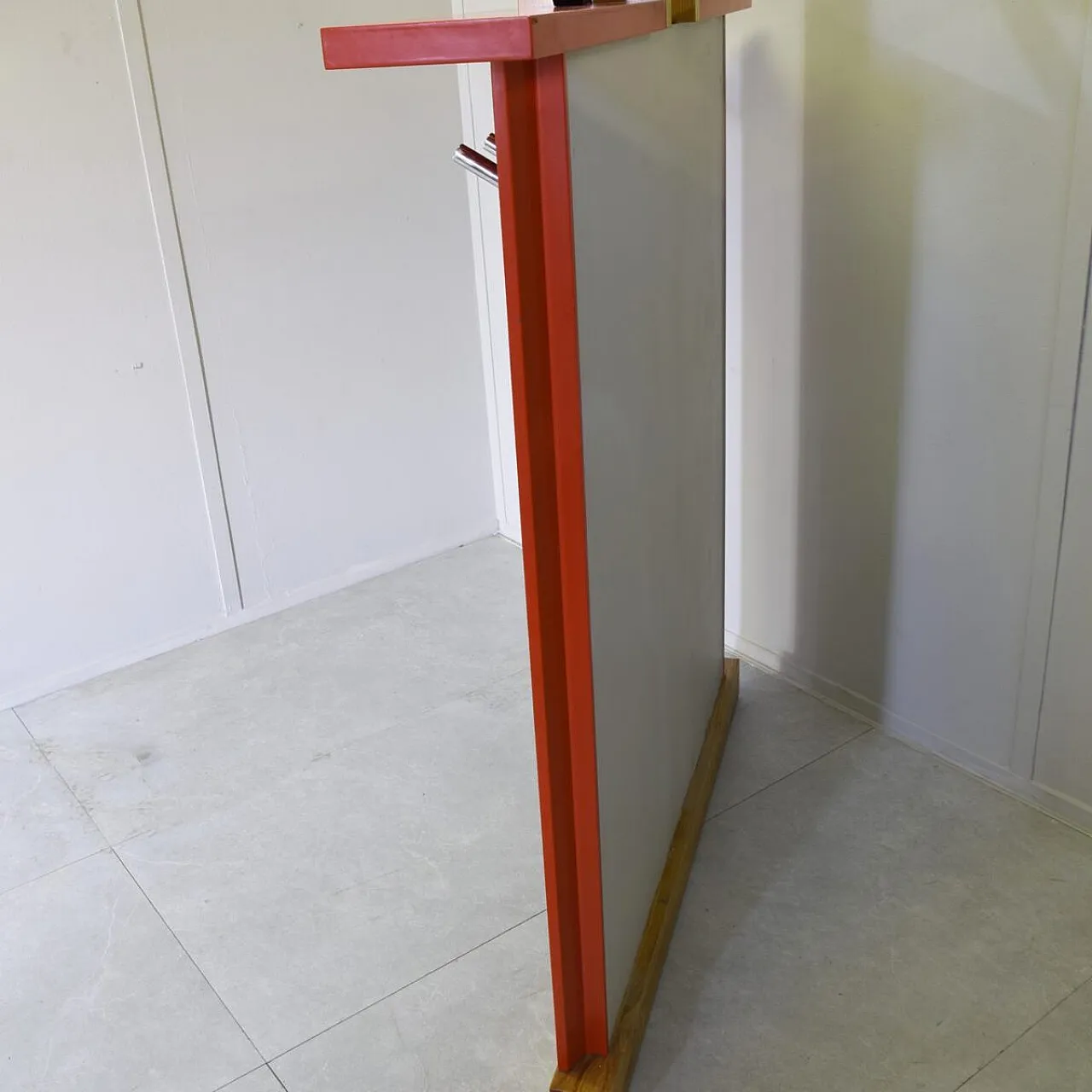 Wall coat rack in polychrome lacquered wood by Ettore Sottsass, 1980s 9