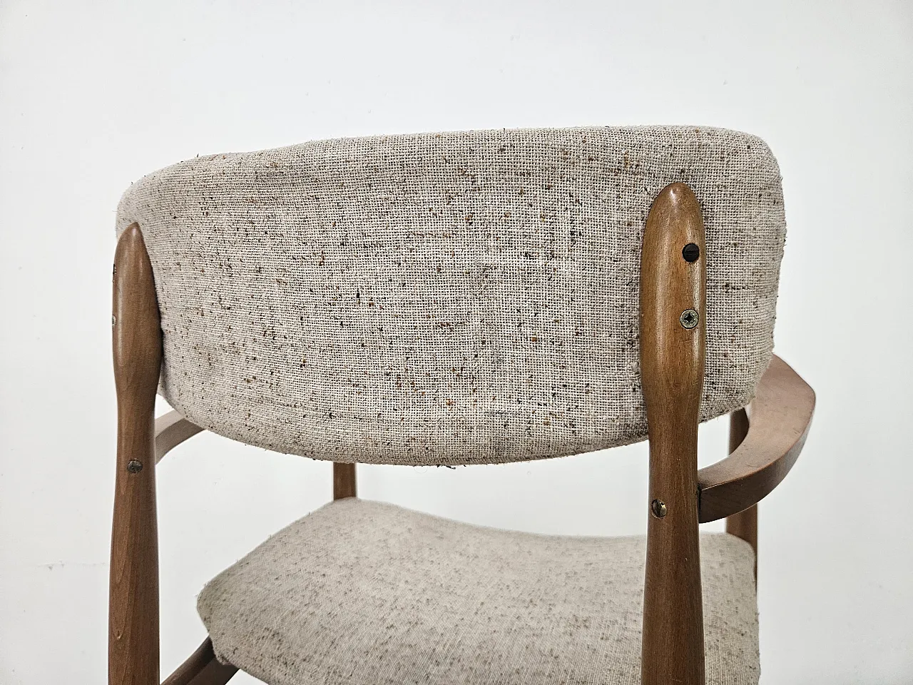 Swedish armchair in wood and fabric 14