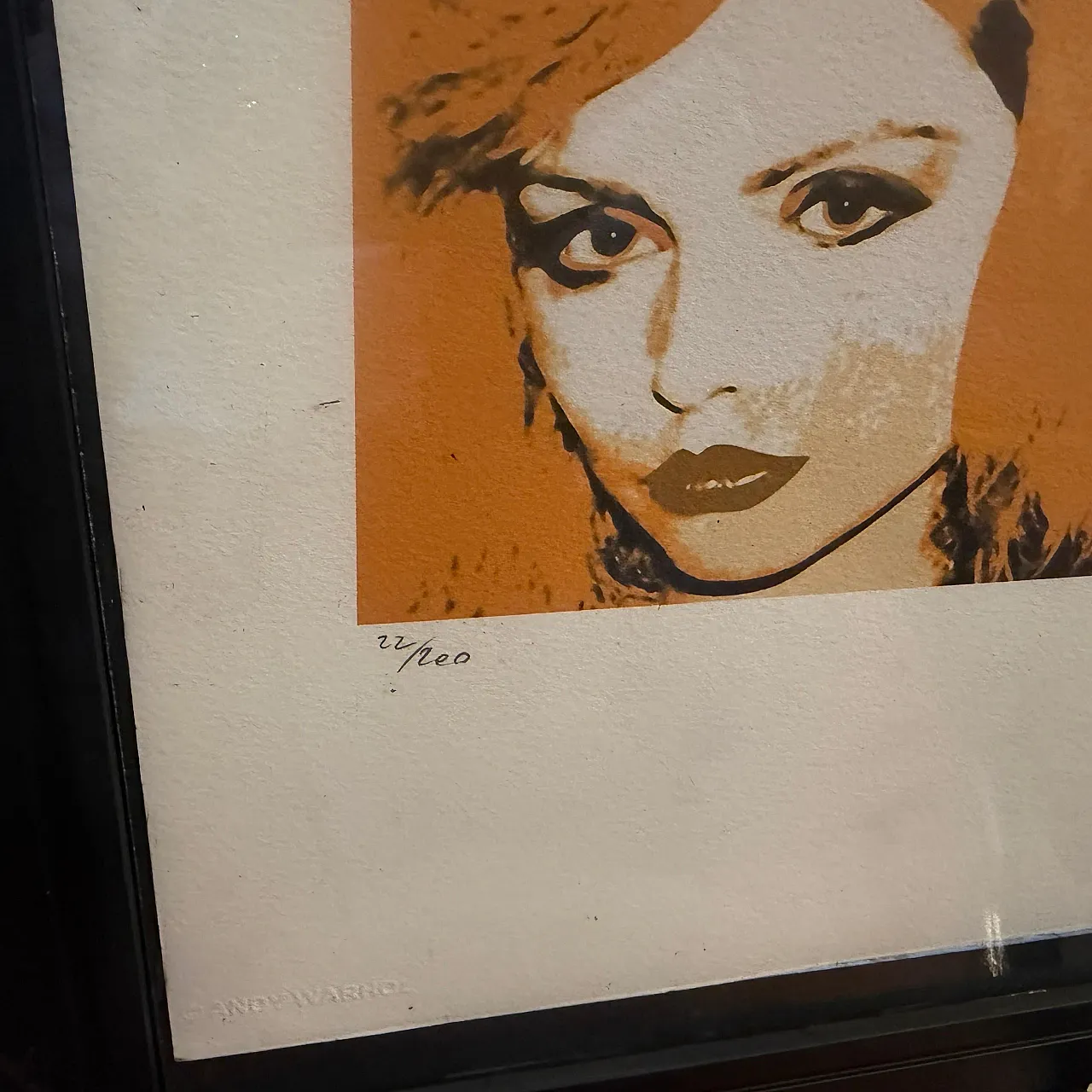 Andy Warhol Pop Art con cornice Debbie Harry 22/200, anni 2000 2