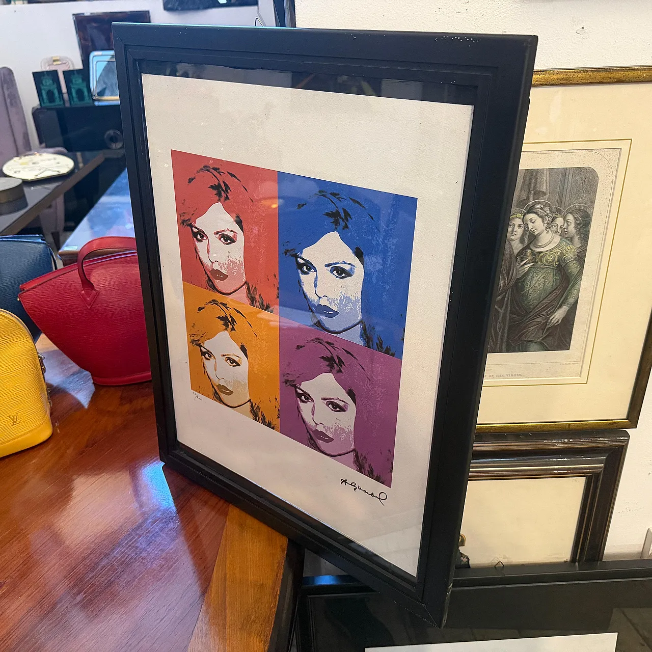 Andy Warhol Pop Art con cornice Debbie Harry 22/200, anni 2000 8