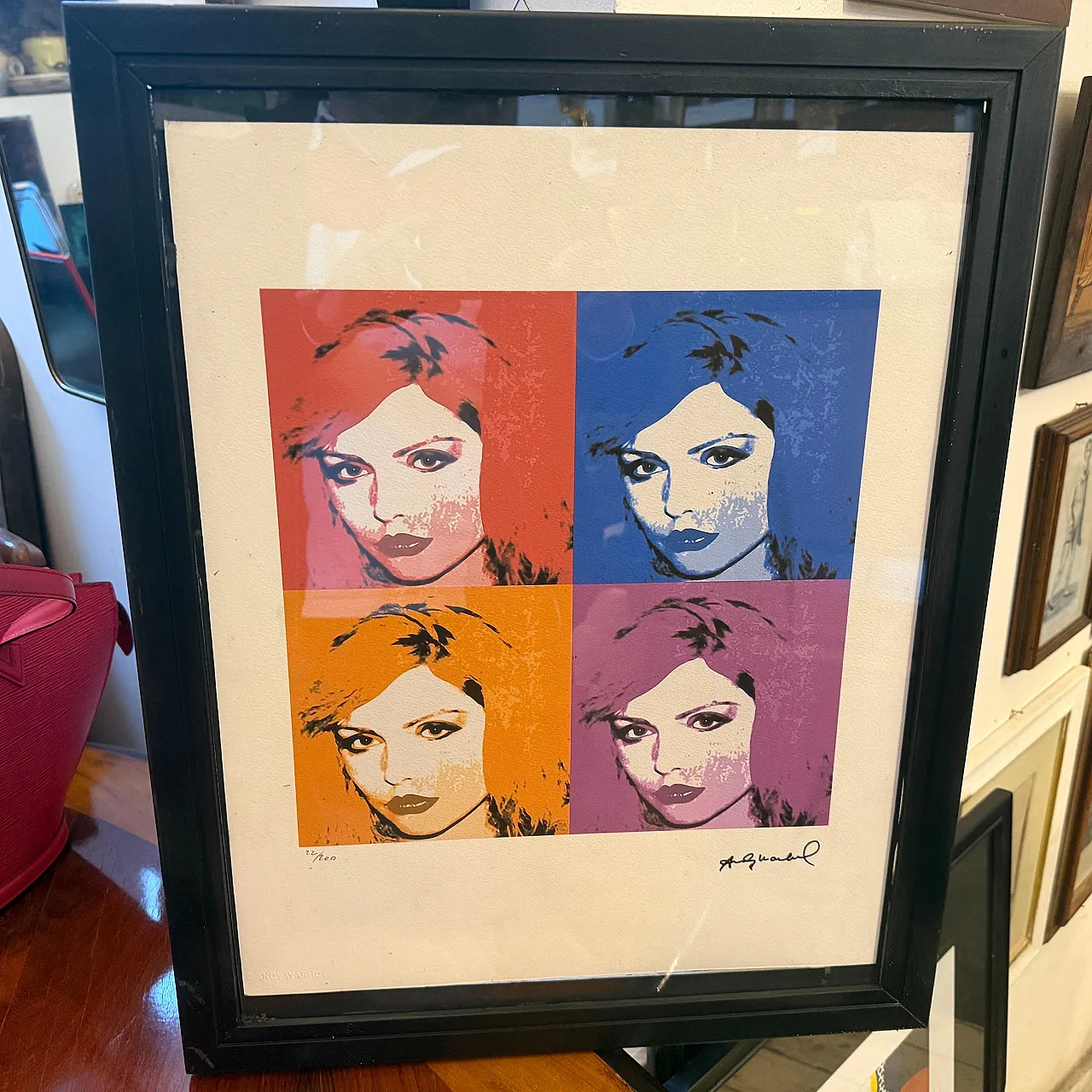 Andy Warhol Pop Art con cornice Debbie Harry 22/200, anni 2000 10