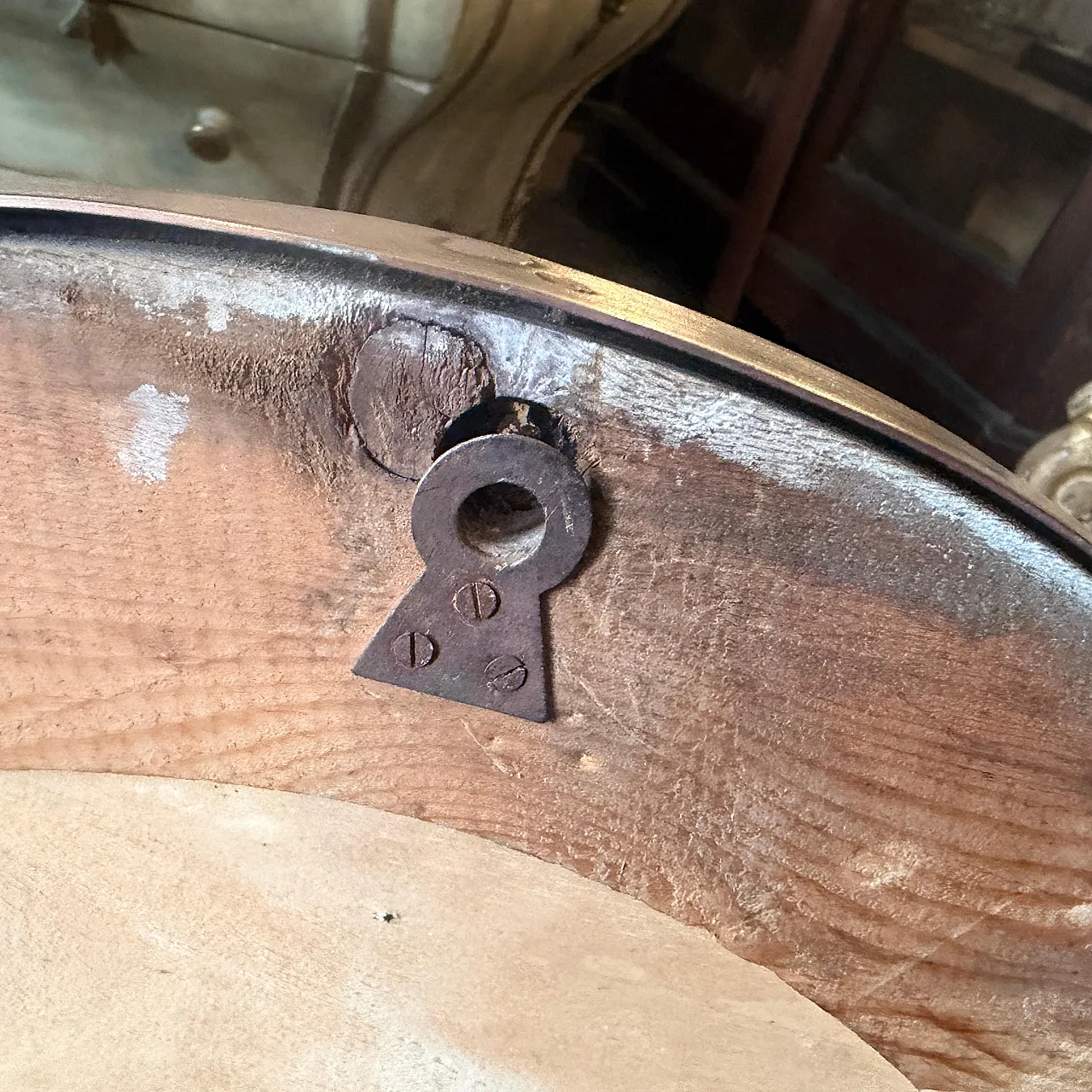 Specchio da parete ovale in ottone di Giò Ponti, anni '60 7