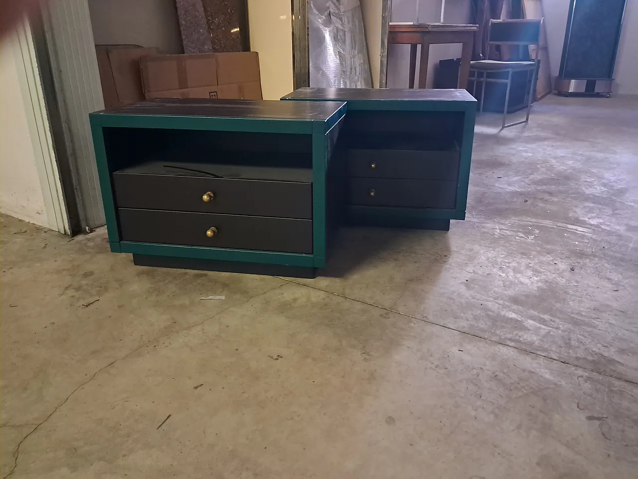 Pair of bedside tables, 70s 1