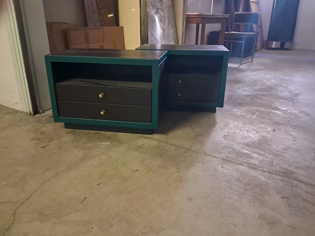 Pair of bedside tables, 70s 2