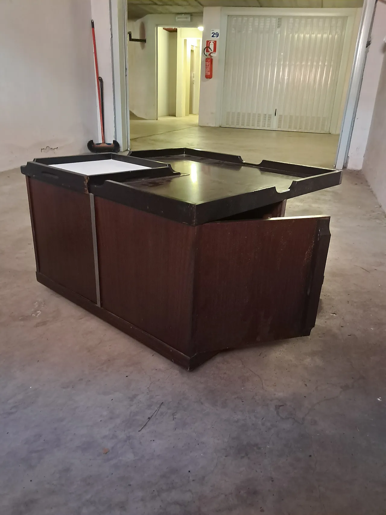 Coffee table with bar Sormani for Fiarm, 1970s 9