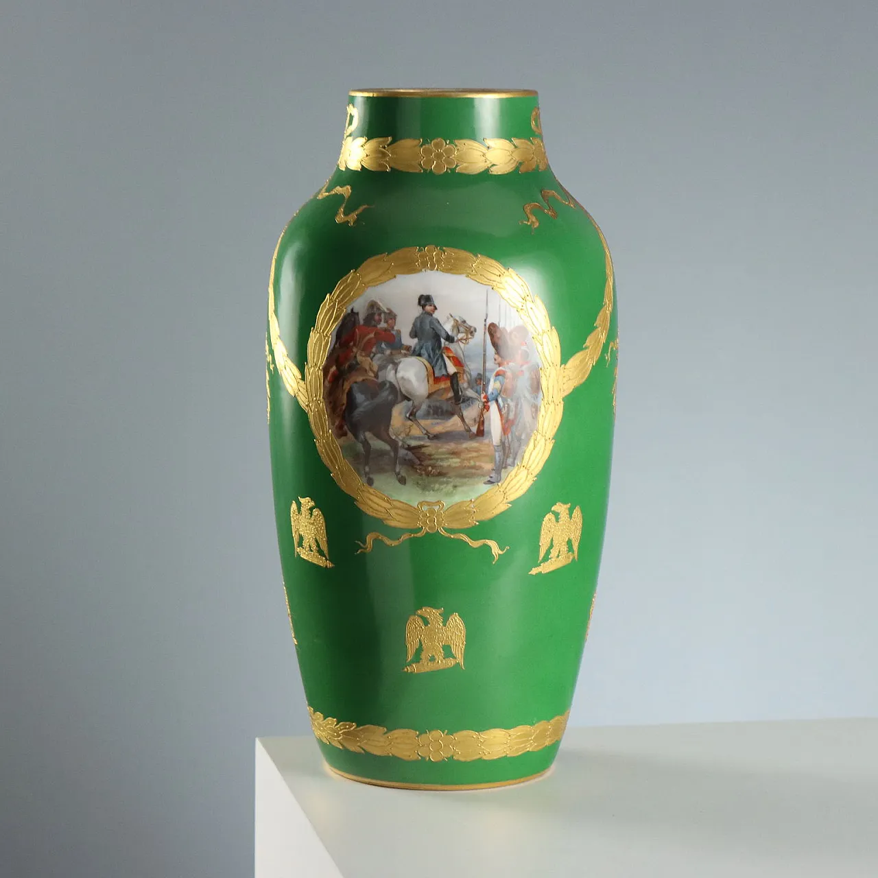 Grande vaso Napoleone III in porcellana, '800 1