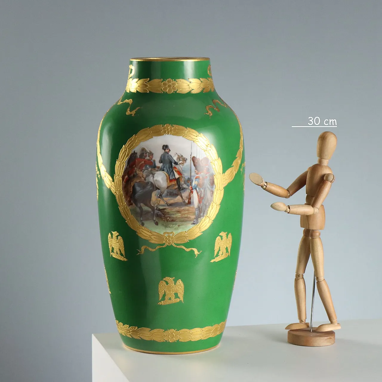 Grande vaso Napoleone III in porcellana, '800 2