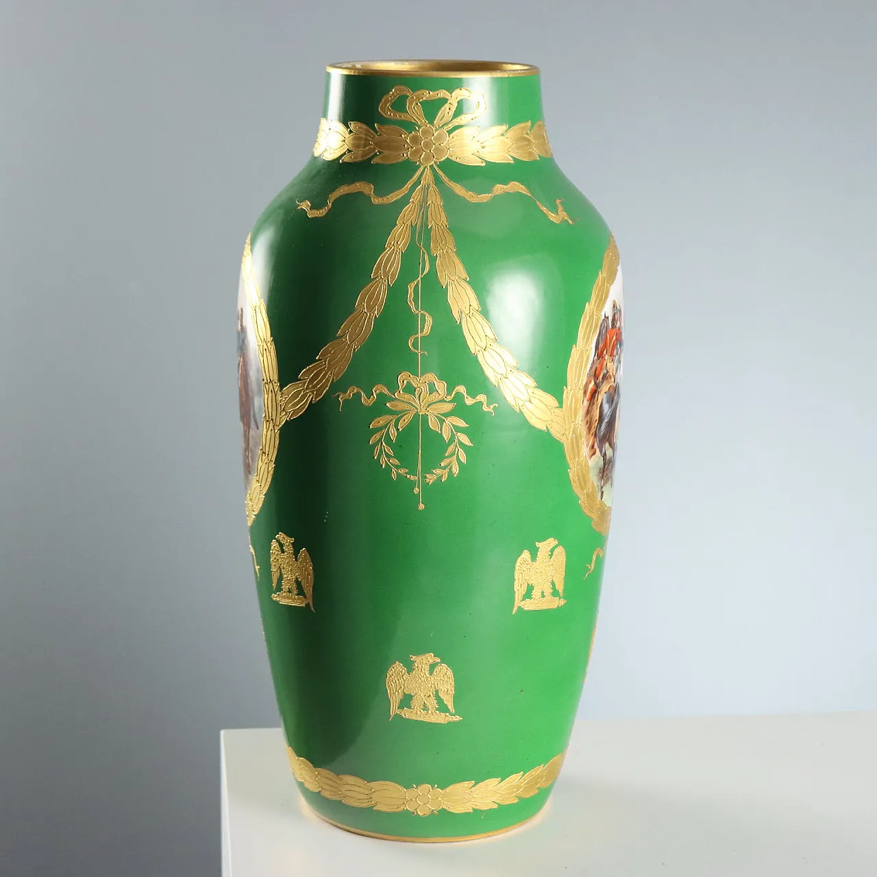 Grande vaso Napoleone III in porcellana, '800 6