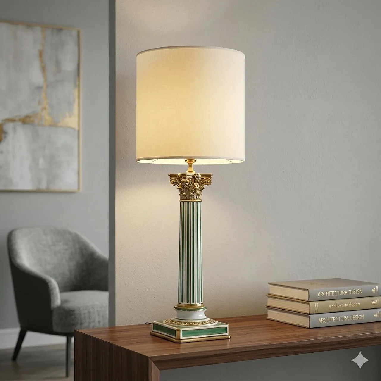 Lampada a colonna, Manifattura Le Porcellane Firenze, '900 2