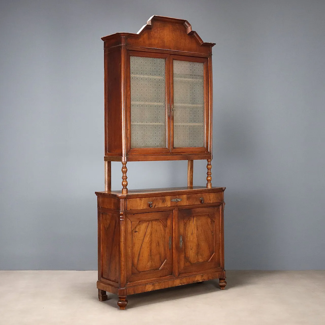 Credenza a doppio corpo Umbertina, '800 1