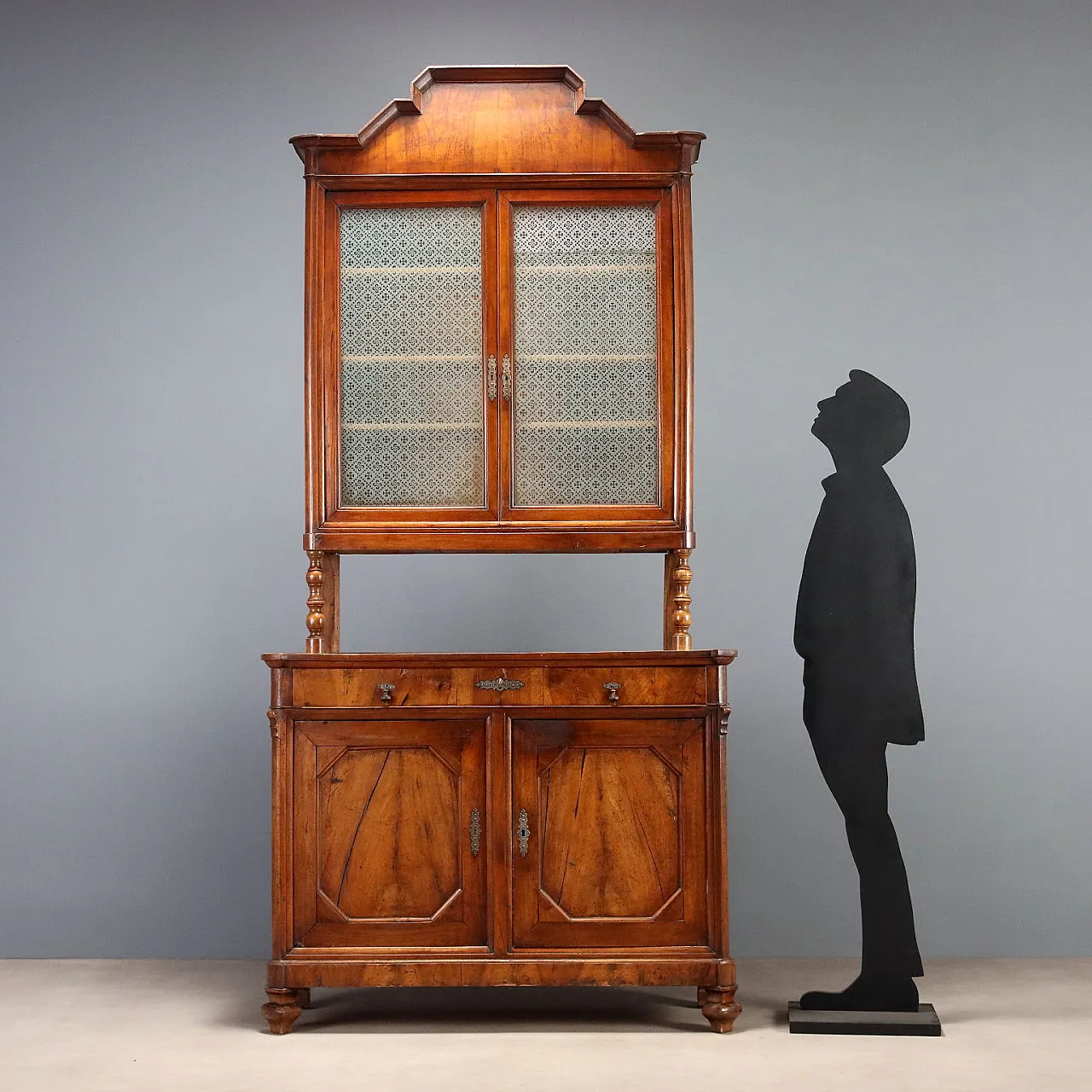 Credenza a doppio corpo Umbertina, '800 3
